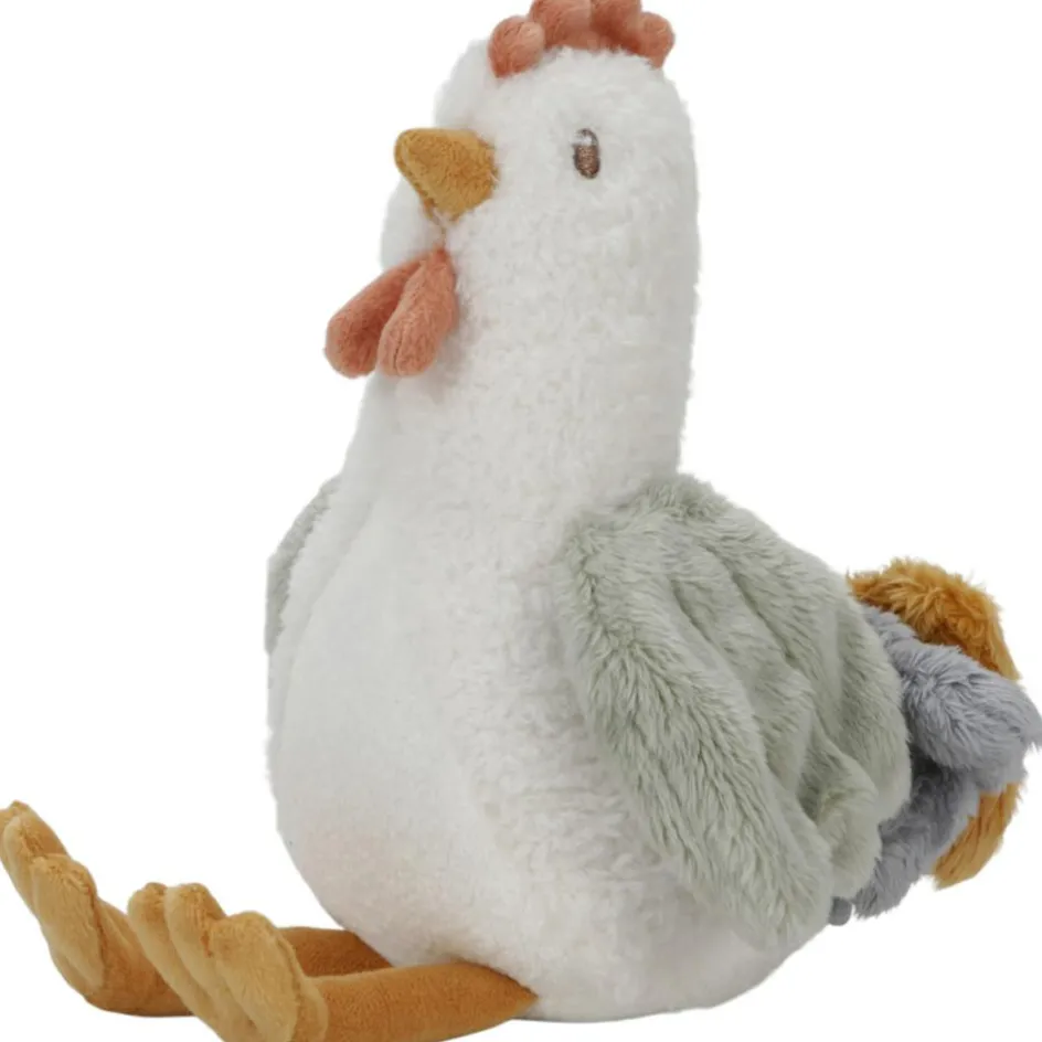 Peluche poule Little Farm (17 cm)|Little Dutch Discount