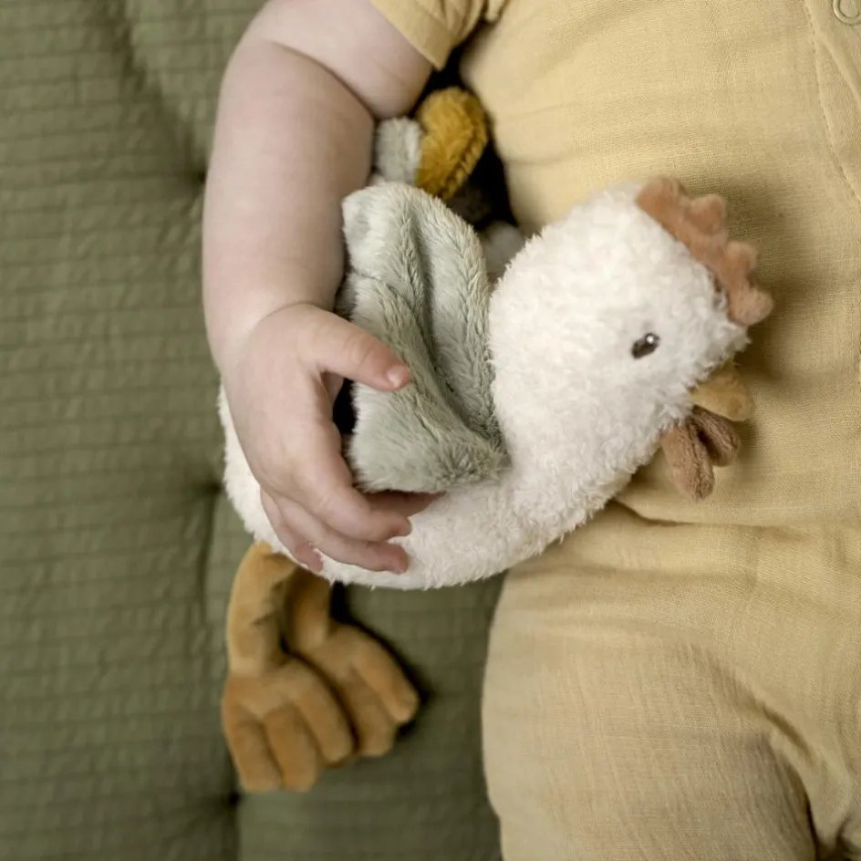 Peluche poule Little Farm (17 cm)|Little Dutch Discount