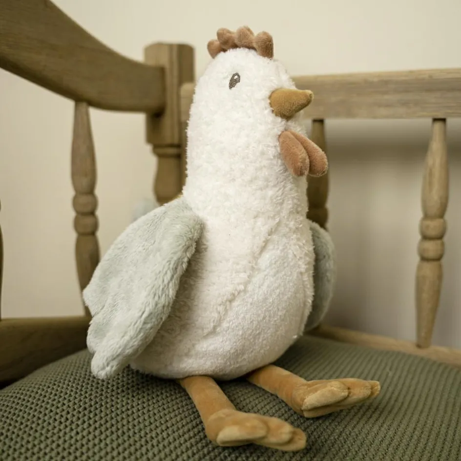 Peluche poule Little Farm (17 cm)|Little Dutch Discount