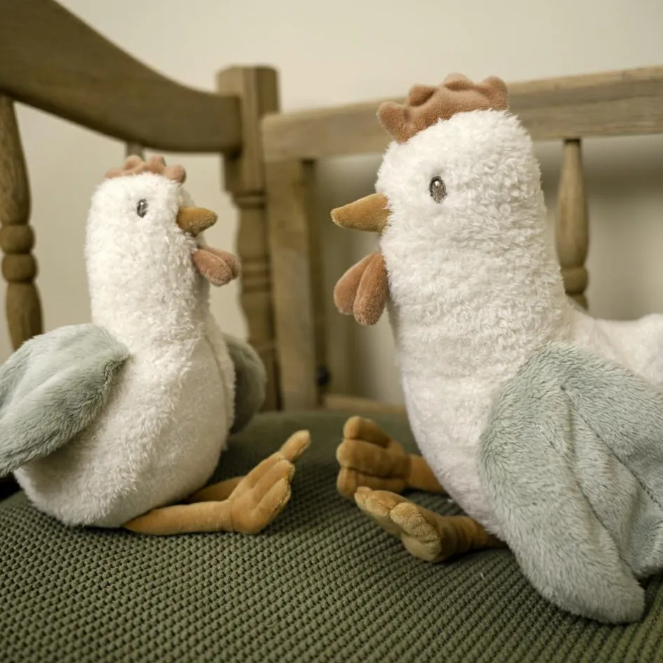 Peluche poule Little Farm (17 cm)|Little Dutch Discount