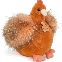 Discount Histoire d'Ours Peluche poule orange Les Poulettes Champêtres Chics (20 cm)