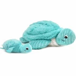 Peluche Sauvenou maman et bébé Les Ptipotos Aqua (29 cm)|Les Déglingos Discount