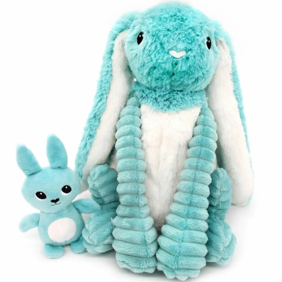Discount Les Déglingos Peluche Toudou maman et bébé Les Ptipotos Aqua (25 cm)