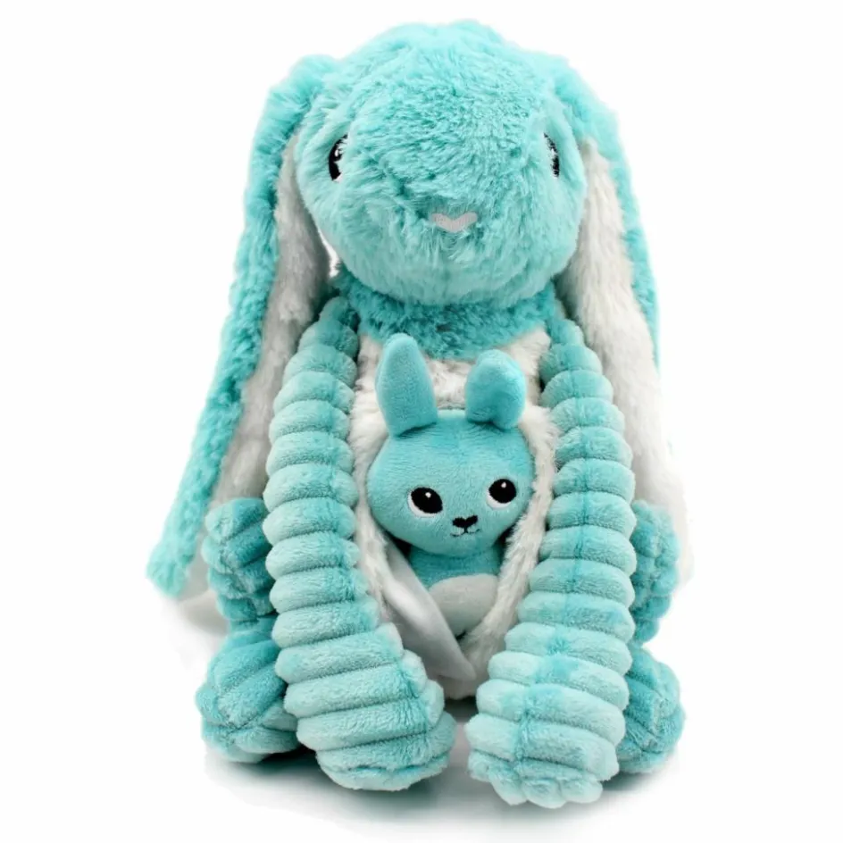 Discount Les Déglingos Peluche Toudou maman et bébé Les Ptipotos Aqua (25 cm)