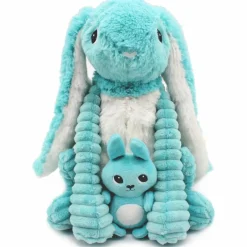Discount Les Déglingos Peluche Toudou maman et bébé Les Ptipotos Aqua (25 cm)