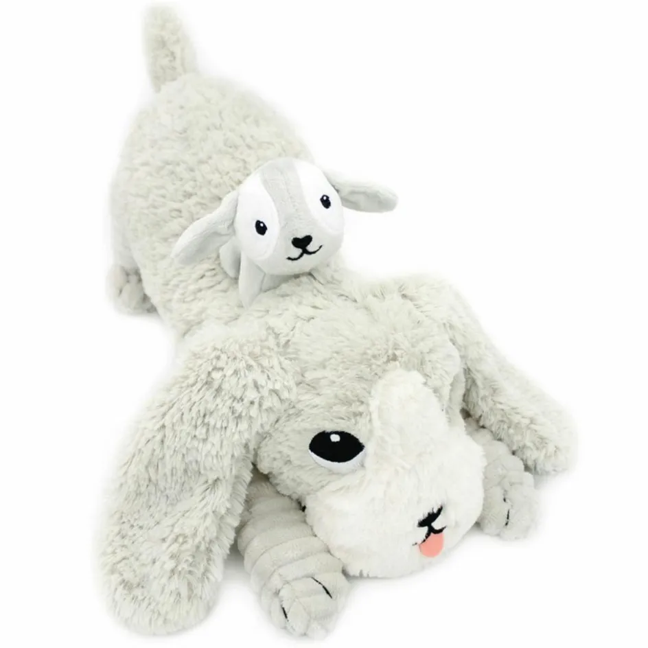 Clearance Les Déglingos Peluche Toutou maman et bébé Les Ptipotos Gris clair (34 cm)