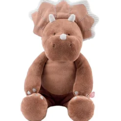 Best Noukie's Peluche Tricéraptos Ops en veloudoux cannelle (32 cm)