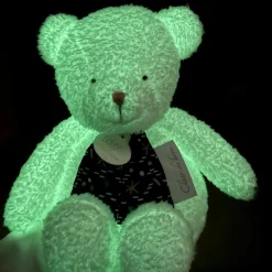 New Doudou et Compagnie Peluche veilleuse Ours Pantin luminescent Clair de Lune (28 cm)