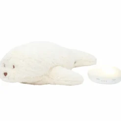 Peluche veilleuse Phoque nature bio blanc polaire|Moonie Outlet