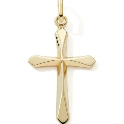 Pendentif Croix arrondie (or jaune 9 carats)|Baby bijoux Best