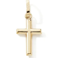 Baby bijoux Pendentif Croix droite (or jaune 9 carats)