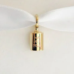 Pendentif personnalisable plaqué or jaune|Mon Petit Poids