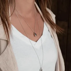 Hot Mon Petit Poids Pendentif personnalisable en argent rhodié