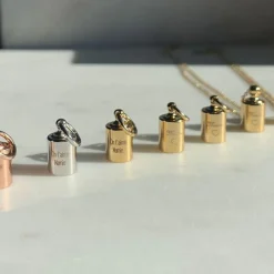 Hot Mon Petit Poids Pendentif personnalisable en argent rhodié