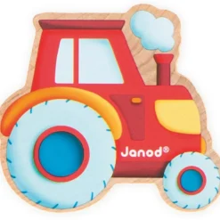 Perles à enfiler en bois Ferme potager (11 pièces)|Janod New