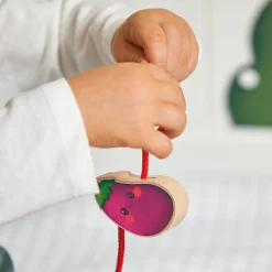 Perles à enfiler en bois Ferme potager (11 pièces)|Janod New