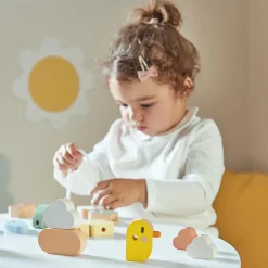 Perles à enfiler Oiseaux Sweet Cocoon (21 pièces)|Janod Hot