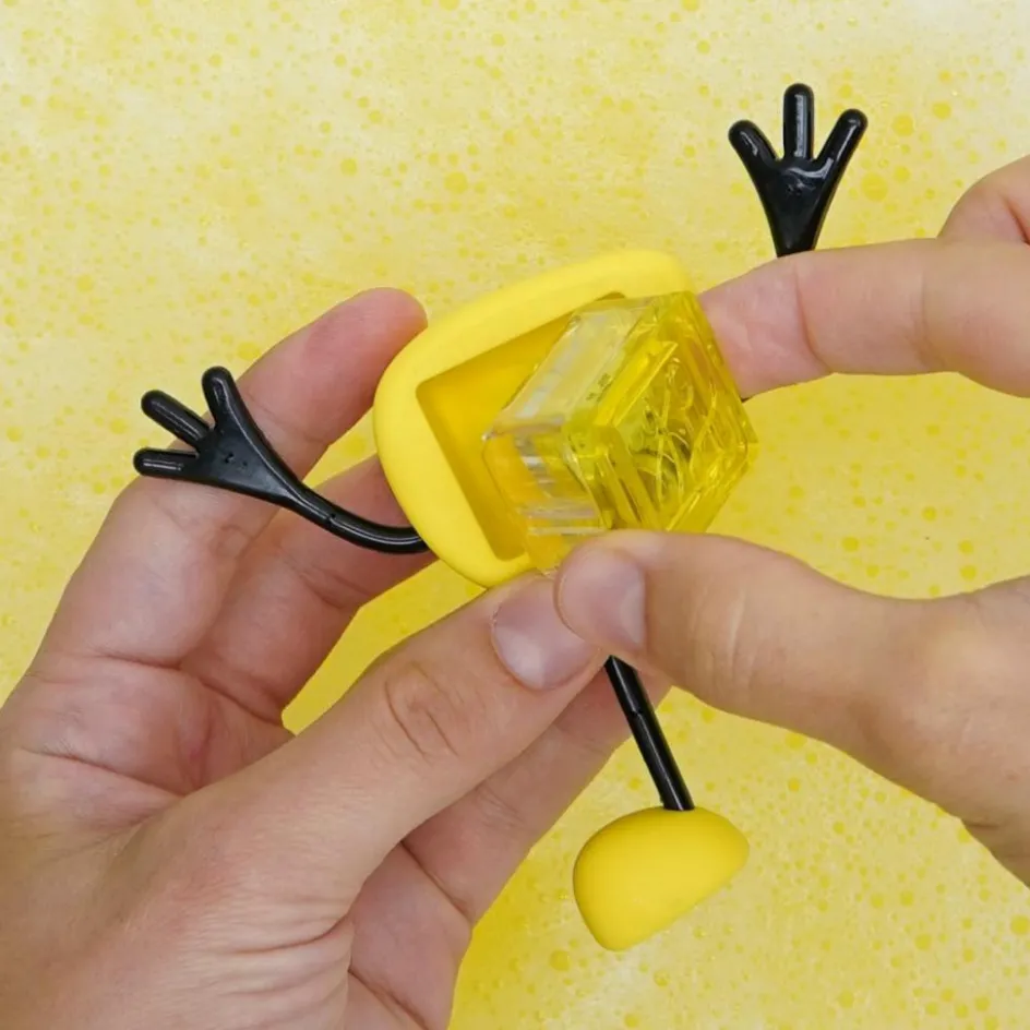 Personnage Alex jaune et 2 cubes lumineux|Glo Pals New