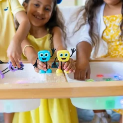 Personnage Alex jaune et 2 cubes lumineux|Glo Pals New