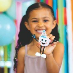 New Glo Pals Personnage Party Pal blanc et 2 cubes lumineux