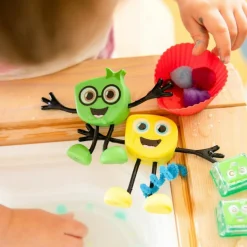 Glo Pals Personnage Pippa vert et 2 cubes lumineux