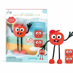 Sale Glo Pals Personnage Sammy rouge et 2 cubes lumineux