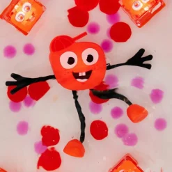 Sale Glo Pals Personnage Sammy rouge et 2 cubes lumineux