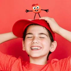 Sale Glo Pals Personnage Sammy rouge et 2 cubes lumineux