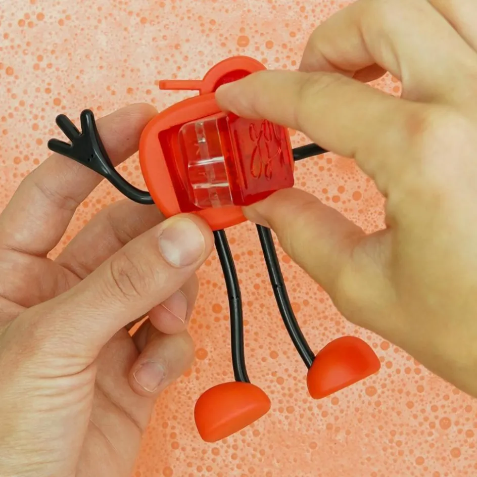 Sale Glo Pals Personnage Sammy rouge et 2 cubes lumineux