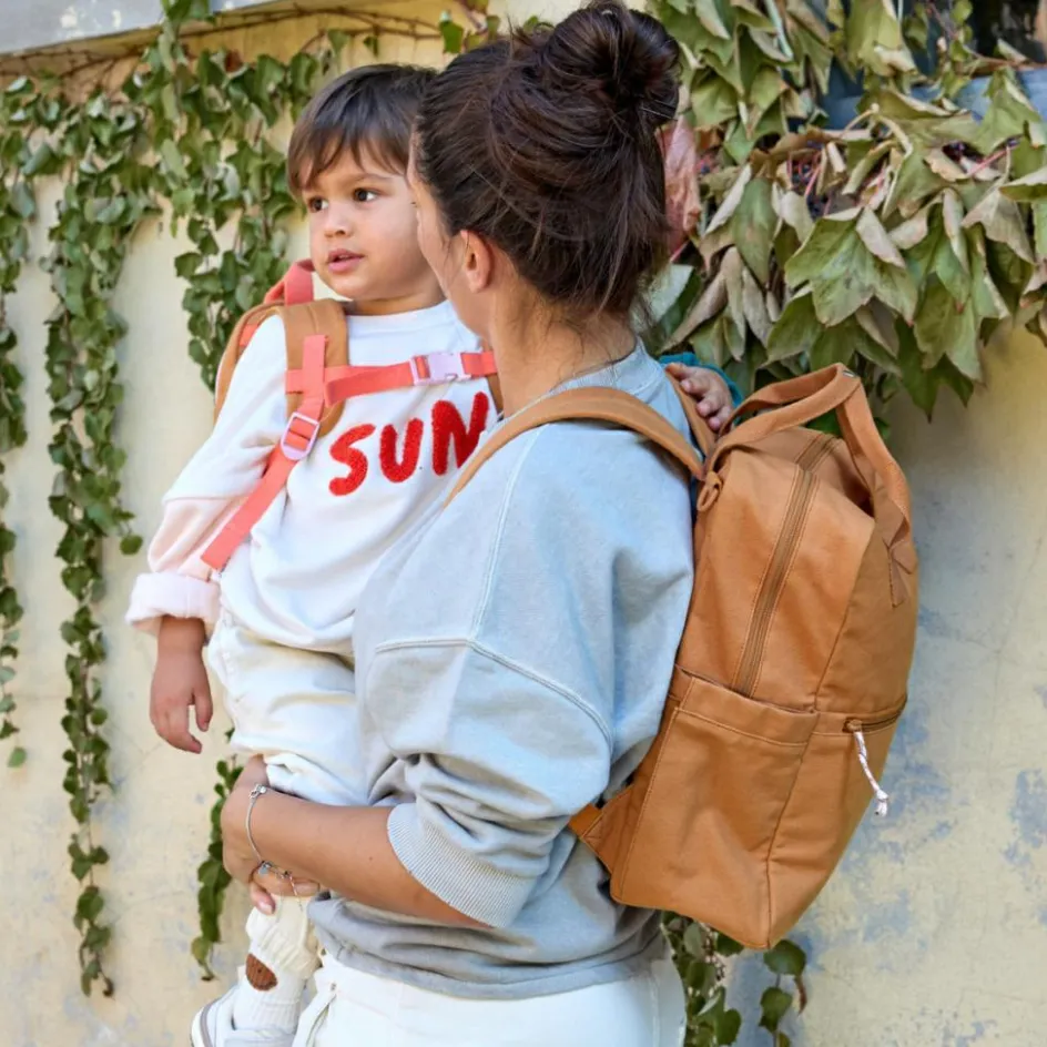 Petit sac à dos carré Little One & Me caramel|Lässig Hot