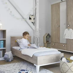 Petite bibliothèque mobile Chêne blond Marcel|Galipette Hot