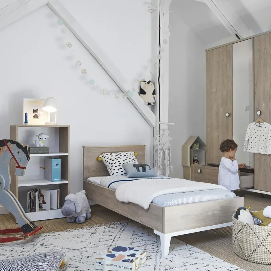 Petite bibliothèque mobile Chêne blond Marcel|Galipette Hot