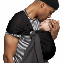 Online Love Radius Petite écharpe Sling sans noeud gris anthracite et noir