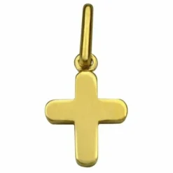 New Premiers Bijoux Petite croix 10 x 10 mm (or jaune 750°)