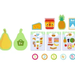 Petite épicerie en bois gourmandises Mia & Léo|Djeco Outlet