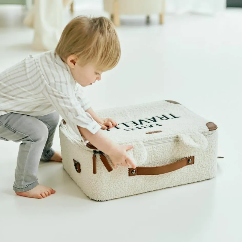 Petite valise Mini traveller Teddy écru|Childhome