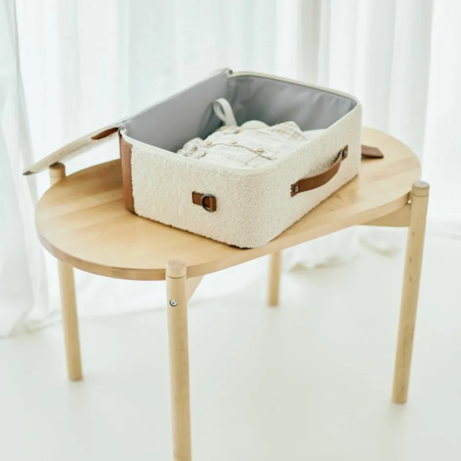 Petite valise Mini traveller Teddy écru|Childhome