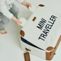 Petite valise Mini traveller Teddy écru|Childhome