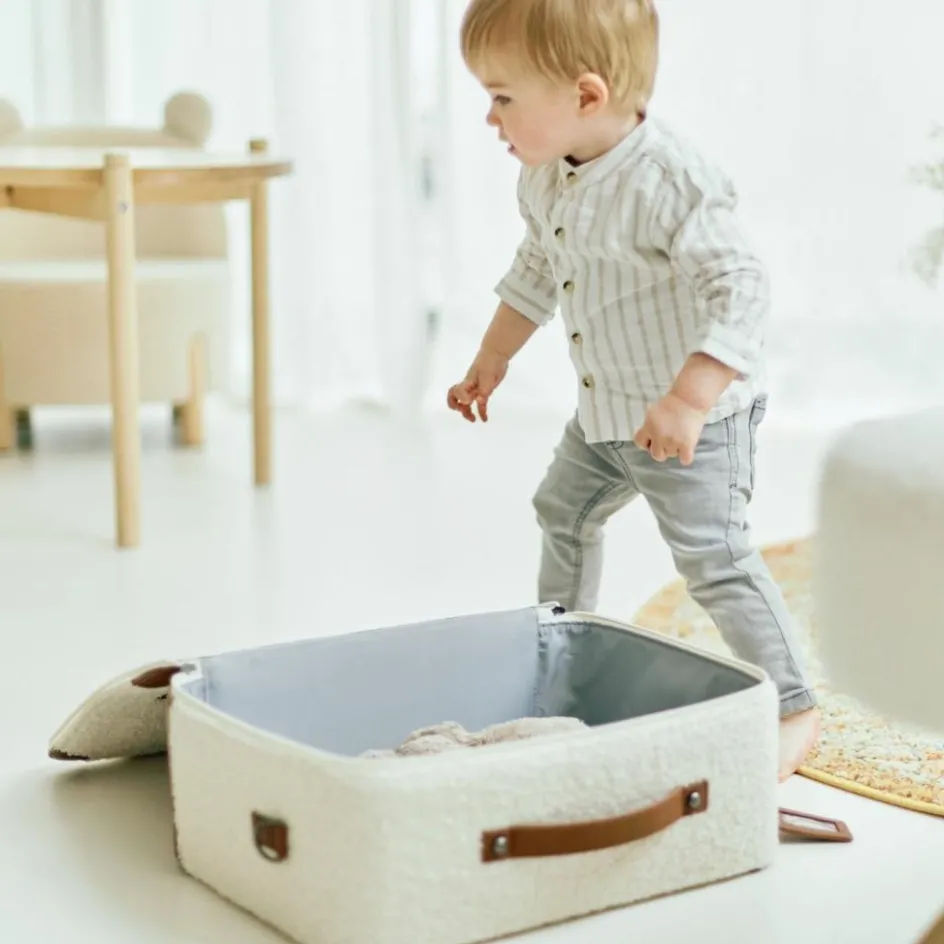 Petite valise Mini traveller Teddy écru|Childhome