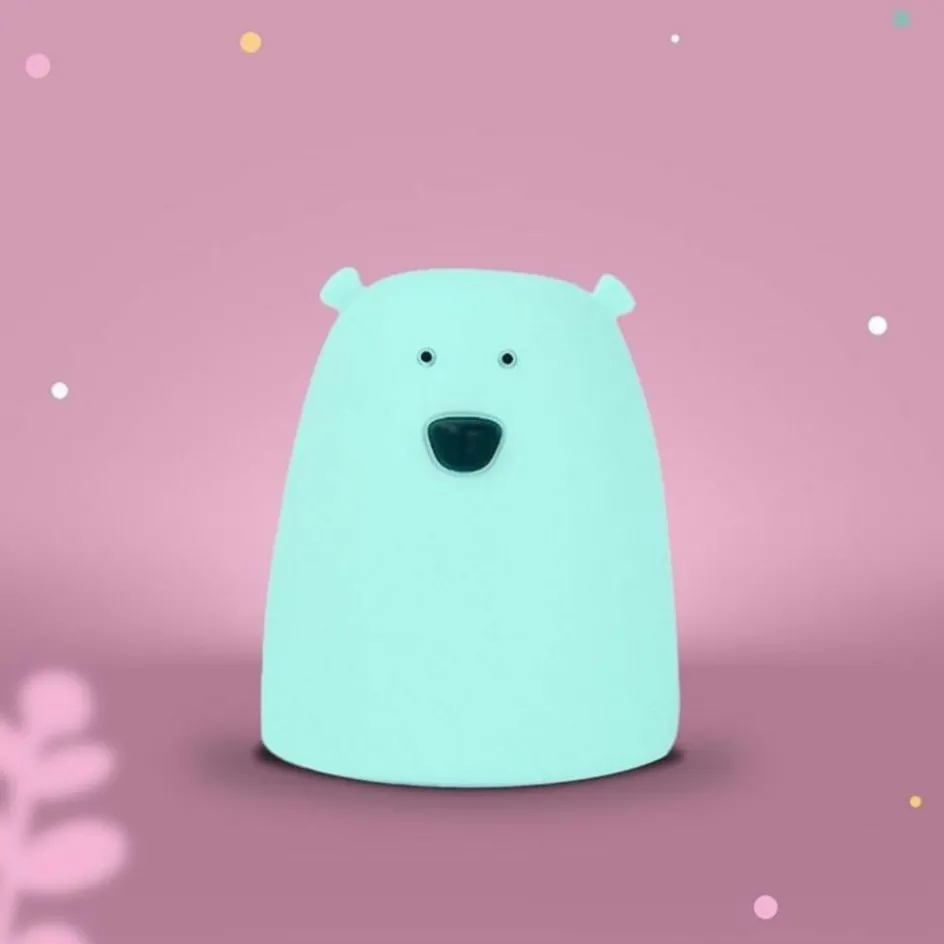 Hot Mary's Petite veilleuse Ours S Bleue