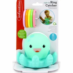 Pieuvre de bain lumineuse avec anneaux|Infantino