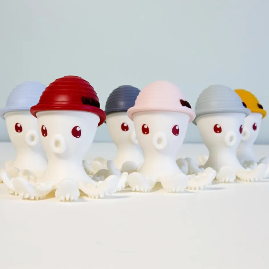 Pieuvre de dentition 3D Monbella rose pâle|Baby to Love Online