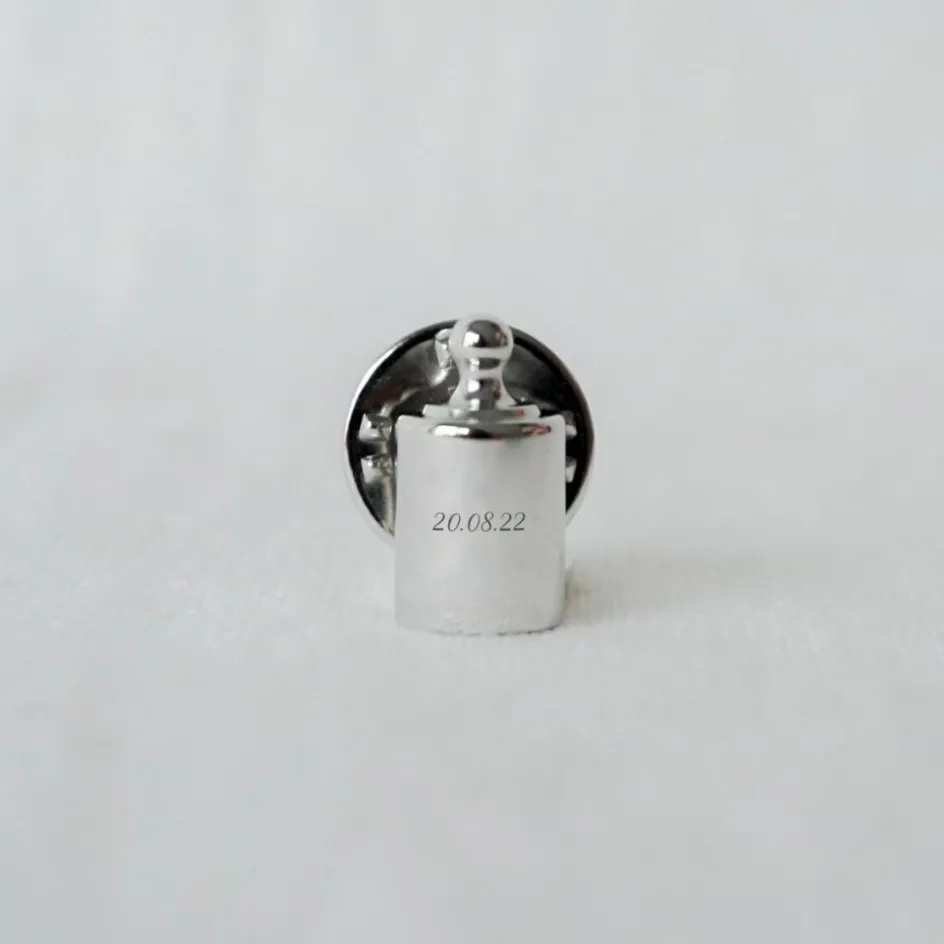 Pins personnalisable (argent rhodié)|Mon Petit Poids