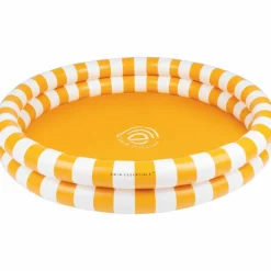 Outlet Swim Essentials Piscine enfant rayé blanc-jaune (102 cm)