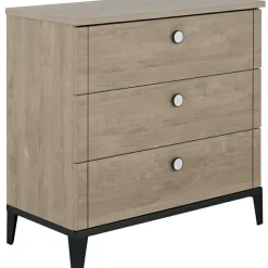 Clearance Galipette Plan à langer en chêne blond noir Marcel