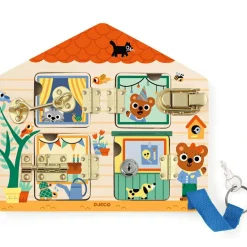 Outlet Djeco Planche à cadenas en bois Cabanalock