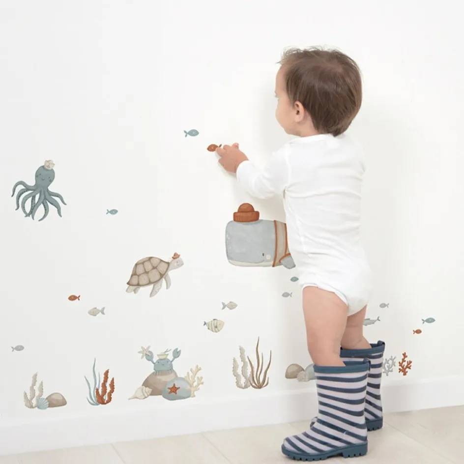 Planche de stickers A3 Animaux marins|Lilipinso New