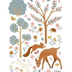 Planche de stickers A3 faon Woodland Animals|Lilipinso Discount