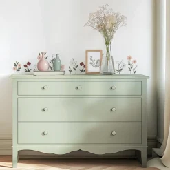 New Lilipinso Planche de stickers A3 Fleurs sur tige