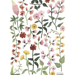 Planche de stickers A3 fleurs Queyran|Lilipinso Sale